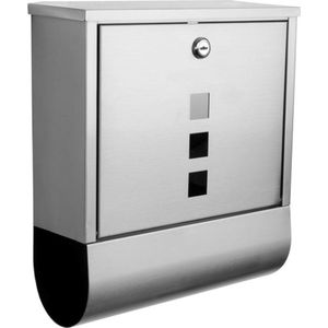 Brievenbus - Zwart - Staal - Met Sleutel