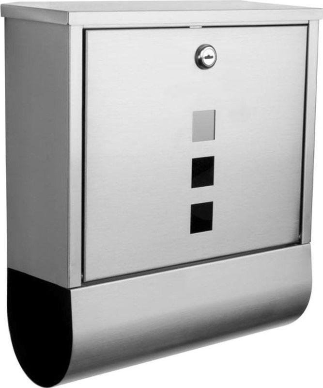 Brievenbus - Zwart - Staal - Met Sleutel