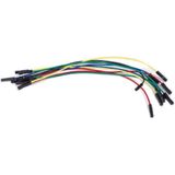 SET DRAADBRUGGEN - 1 pin VROUWELIJK NAAR VROUWELIJK - 5.9 (15 cm) - 10 st. (WJW012)