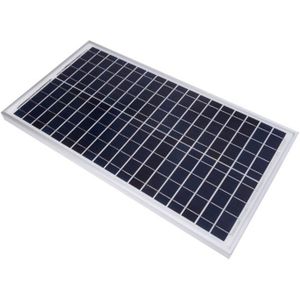 Velleman Zonnepaneel Polykristallijn 30w 12v 65 X 35 Cm Zwart/wit