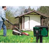 Perel Stekkerdoos Buiten - Timer - 2 Stopcontacten - Zwart/Groen