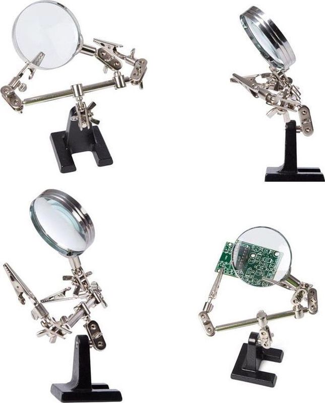 Velleman - Derde Hand - Roestvrij Staal - Vergrootglas - Dioptrie x 2.5