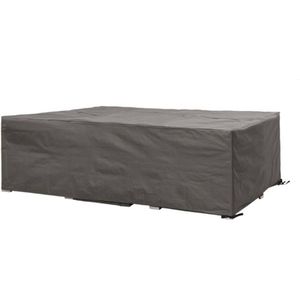 Perel Buitenhoes voor tuinset, grijs, rechthoekig, 250 cm x 250 cm x 75 cm