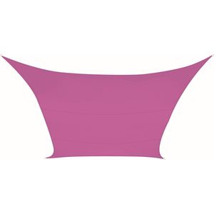 Perel Schaduwdoek, waterafstotend, 4 x 3 m, 160 g/m², polyester, rechthoek, fuchsia