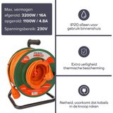 TUINHASPEL 50 M - 3G1.5 SCHUKO (EGCR50N2-G)