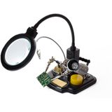 Velleman - Multifunctionele Derde Hand - Vergrootglas - Soldeertools - LED Loeplamp