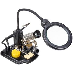 Velleman - Multifunctionele Derde Hand - Vergrootglas - Soldeertools - LED Loeplamp