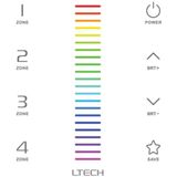 Ltech Multi-zone systeem - ontvanger voor led-controller - 4 kanalen