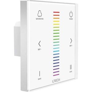 Ltech MULTI-ZONE SYSTEEM - TOUCHPANEL LED-DIMMER VOOR RGB-LED - DMX / RF