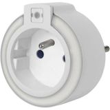 Perel - Led-nachtlampje - Wit - Met Stopcontact en Schemersensor