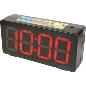 Perel Klok met Timer Zwart - Handige Tijdmeter voor Optimaal Gebruik