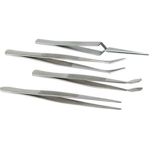 Pincetten - Set van 4 - Voor Precisiewerk - Duurzaam