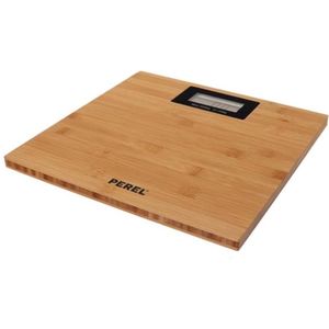 Perel - Personenweegschaal - Bamboe - Digitaal - Max. 200 kg