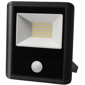 LED-SCHIJNWERPER VOOR BUITENSHUIS - 50 W, NEUTRAALWIT - ZWART - PIR-SENSOR (LEDA7005NW-BP)