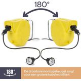 Perel - Kabelhaspel - Verlengkabel - 13 + 2 m - Geel - Kunststof