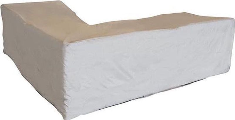 Schutzhülle für Lounge-Set, Taupe, in L-Form, 215 cm x 215 cm x 85 cm x 70 cm - Perel