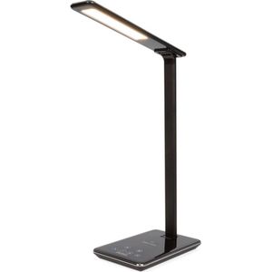 Velleman - DIMBARE LED-BUREAULAMP + DRAADLOZE OPLADER - 48 LEDS - ABS + ALUMINUM - EFL60