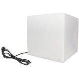 Perel - Lichtkubus - Wit - Kunststof - Met Grondpen - Fitting E27 - IP65
