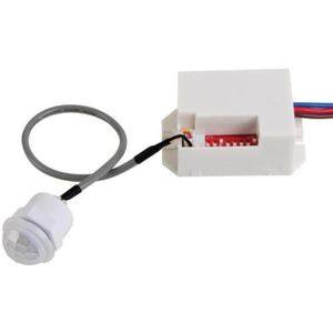Perel Mini Bewegingsmelde - PI - 8 M Detectieberei - 100° Detectiehoe - IP2 - Gebruik Binnenshui