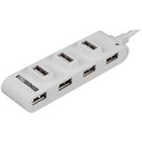 Velleman - HQM121C - USB 2.0 Hub - Wit - 7 Poorten - Plug-and-Play