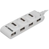 Velleman - HQM121C - USB 2.0 Hub - Wit - 7 Poorten - Plug-and-Play