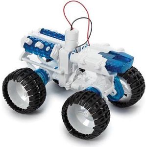 Velleman Educatieve bouwkit, terreinauto, aangedreven door zout water, speelgoedrobot, STEM constructiespeelgoed