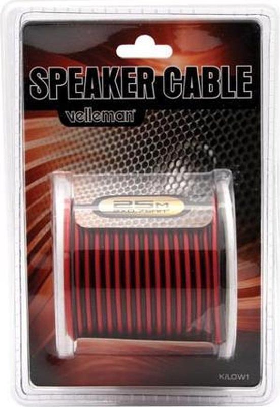 HQ-Power - Luidsprekerkabel - Rood/Zwart - OFC - 25 m