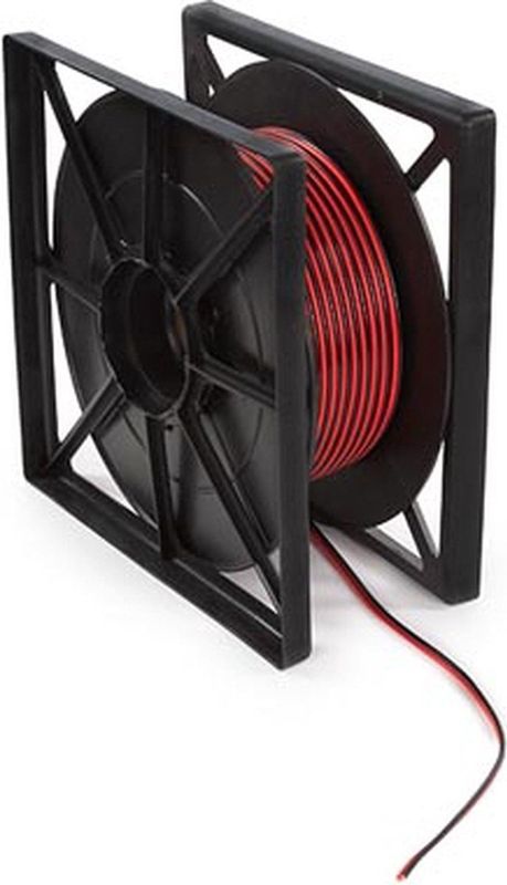 HQ-Power - Luidsprekerkabel - Rood/Zwart - OFC - 2 x 1.50 mm² - 100 m