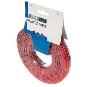 HQ-Power - Luidsprekerkabel - Rood/Zwart - OFC - 2 x 2.50 mm² - 25 m