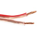 HQ-Power - Luidsprekerkabel - Transparant - OFC - 20 m - 2 x 1.50 mm²