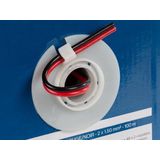 HQ-Power Luidsprekerkabel, CCA, 2 x 1.50 mm², 100 m, rood/zwart, perfect voor geluidsoverdracht