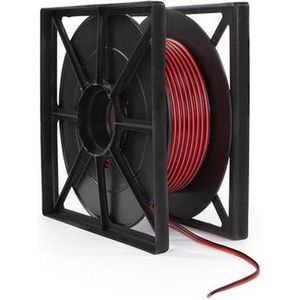 HQ-Power - Luidsprekerkabel - Rood/Zwart - CCA - 2 x 1.50 mm² - 100 m