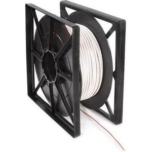 Lautsprecherkabel - WEIß - 2 x 0.75 mm² - 100 m