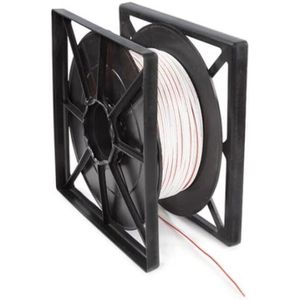 Luidsprekerkabel, OFC, 2 x 1.50 mmA2, 100 m, wit, perfect voor geluidsoverdracht