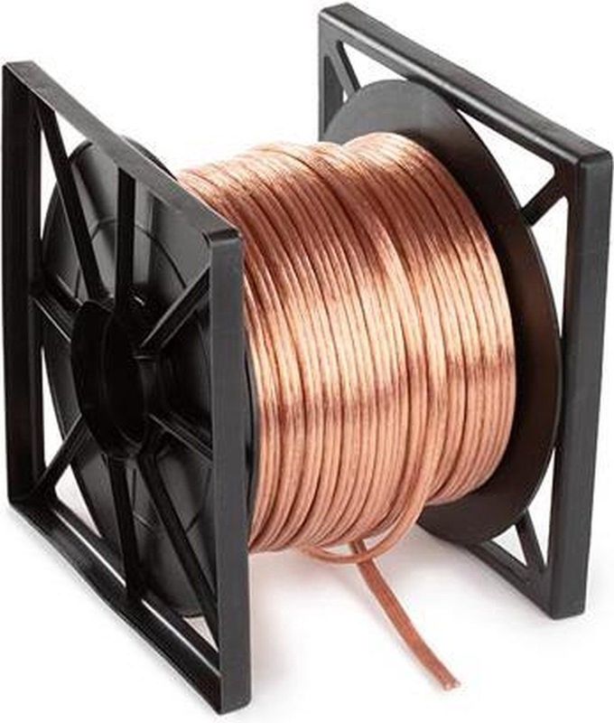 HQ Power HQLW14003 Luidsprekerkabel, Transparant, 2 x 4.00 mm², 100 m, Meerkleurig