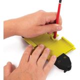 Toolland Handige plastic contourmal met vergrendeling, 4 cm diepte, nauwkeurige profielaftekening en snel aanpassen