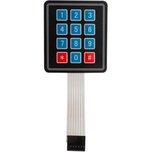 Whadda Membraantoetsenbord 7 X 7,7 Cm Zwart/blauw