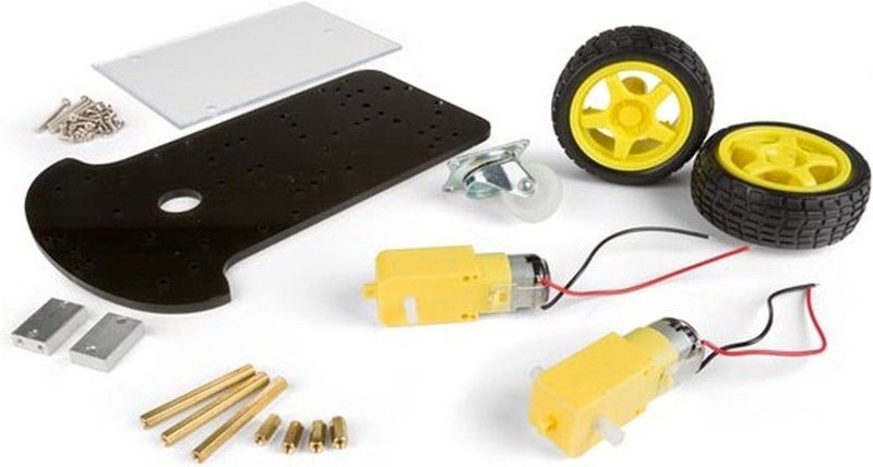 Whadda - Kit Met 2-Wielig Motorframe - Bouwset - Voor Robotica en Elektronica