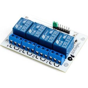 Whadda Relaismodule 4-kanaals 75 X 55 X 19 Mm Blauw