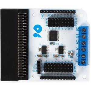 Whadda Motordriver breakout-board voor micro:bit®, 4 aansturingsmodi, 1.2 A constante stroom, perfect voor robotprojecten