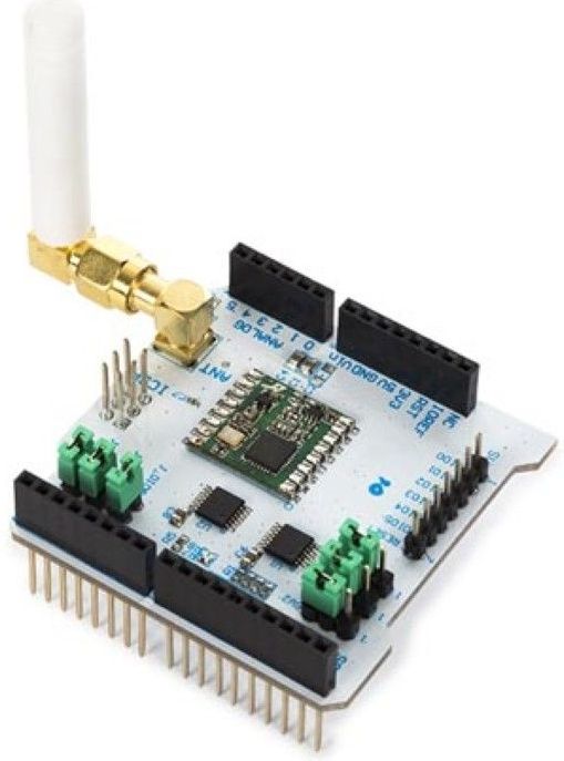 Whadda RFM69HCW radio shield voor Arduino® Leonardo, Uno, Mega en Due, draadloos