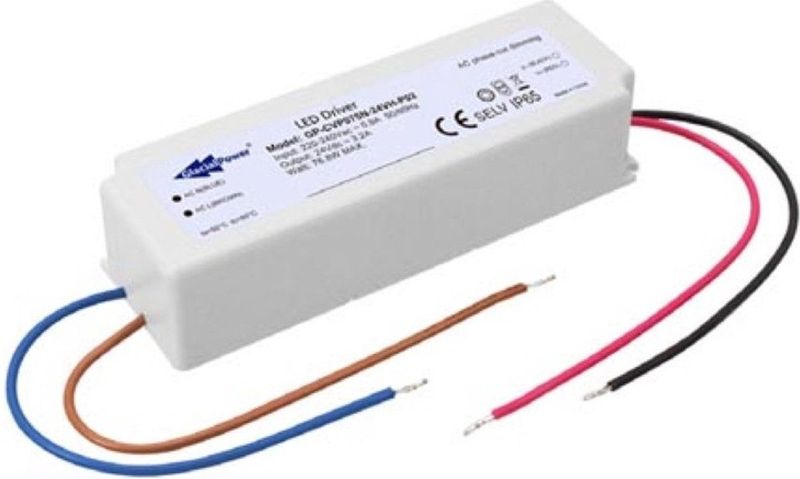 Velleman - GP-CVP075N-24V - LED Voeding - 75 W - 24 V - Dimbaar