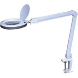 Velleman ledloeplamp met klem, zwenkarm, aan/uit-schakelaar, 60 leds, vergroting 3x, voor kinderen, volwassenen, senioren, lezen, diamond painting, hobby, werken, wit