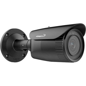 EtiamPro Cilindrische IP-netwerkcamera, bewakingscamera, 2 MP, IR-leds, nachtzicht 30 m, gemotoriseerde varifocale lens, WDR-technologie, PoE-functie, app Guarding Vision, voor binnen en buiten, zwart