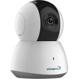 EtiamPro Mini IP-camera, bewakingscamera, wifi, pan/tilt, 2 MP, IR-leds, nachtzicht 10 m, vaste lens, DWDR-technologie, app Guarding Vision, voor binnen en buiten, wit