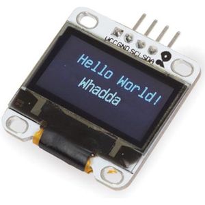 OLED - 0.96 Inch - I2C Display - Blauw - Energiezuinig - Hoge Resolutie
