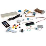 Whadda Raspberry Pi® Bausatz, mit lötfreiem Breadboard, LCD-Modul, GPIO-Erweiterungsplatine, IR-Empfänger, Schrittmotor, Widerstände, LEDs, Sensoren,