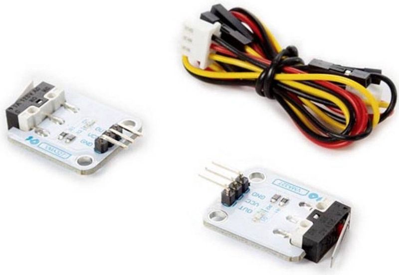 Eindstopschakelaars - Wit - 5 Volt - Set van 2