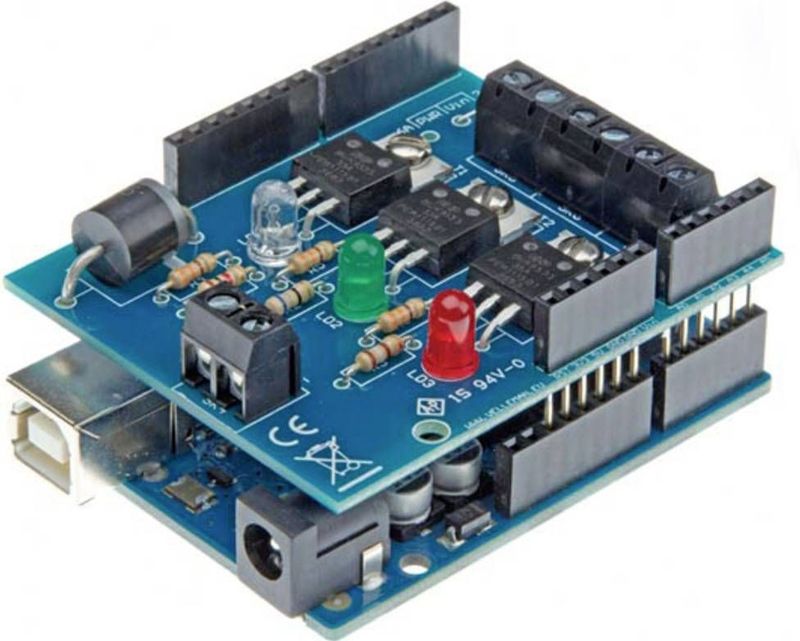 RGB Shield - Arduino - Stapelbaar - 3 Dimkanalen - Ondersteund door Gebruikersgemeenschap