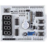 Multifunctioneel uitbreidingsboard voor Arduino - Grijs - 4-digit display - SMD-leds - Buzzer - Drukknoppen - Interfaces